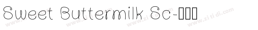 Sweet Buttermilk Sc字体转换